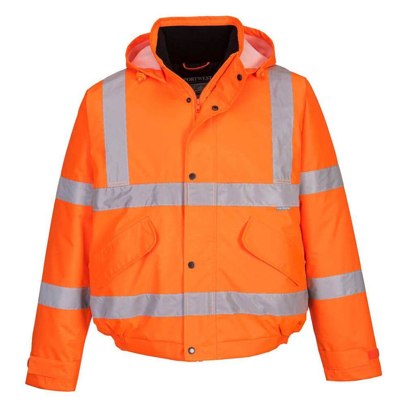 Portwest S463 - Hi-Vis Waterproof Bomber Jacket - HI-VIS JACKETS & COATS