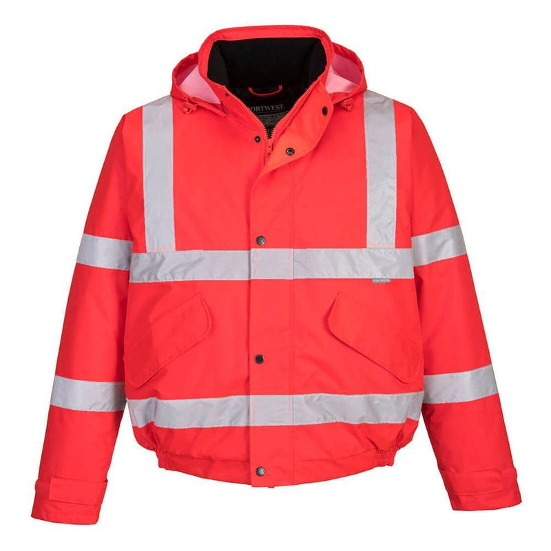 Portwest S463 - Hi-Vis Waterproof Bomber Jacket - HI-VIS JACKETS & COATS