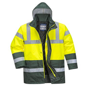 Portwest S466 Hi-Vis Contrast Waterproof Traffic Jacket - HI-VIS JACKETS & COATS