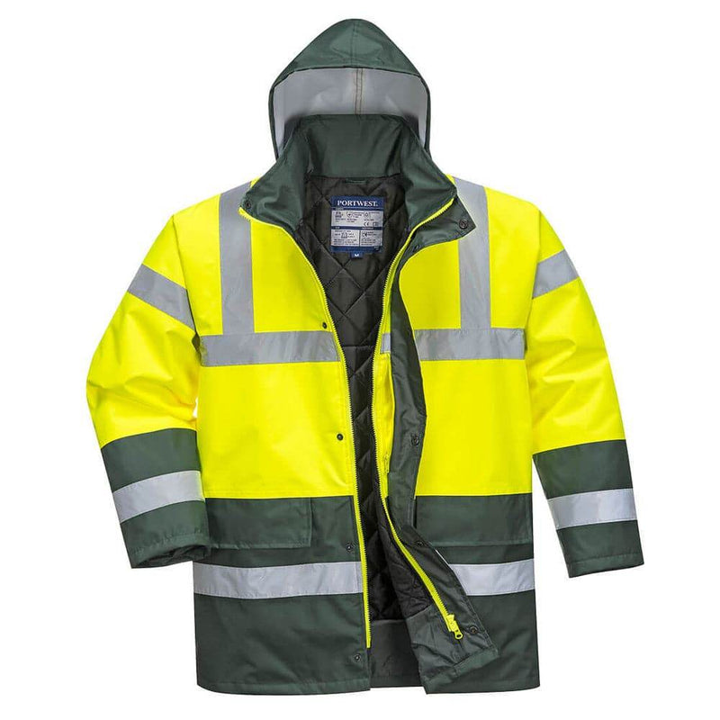 Portwest S466 Hi-Vis Contrast Waterproof Traffic Jacket - HI-VIS JACKETS & COATS