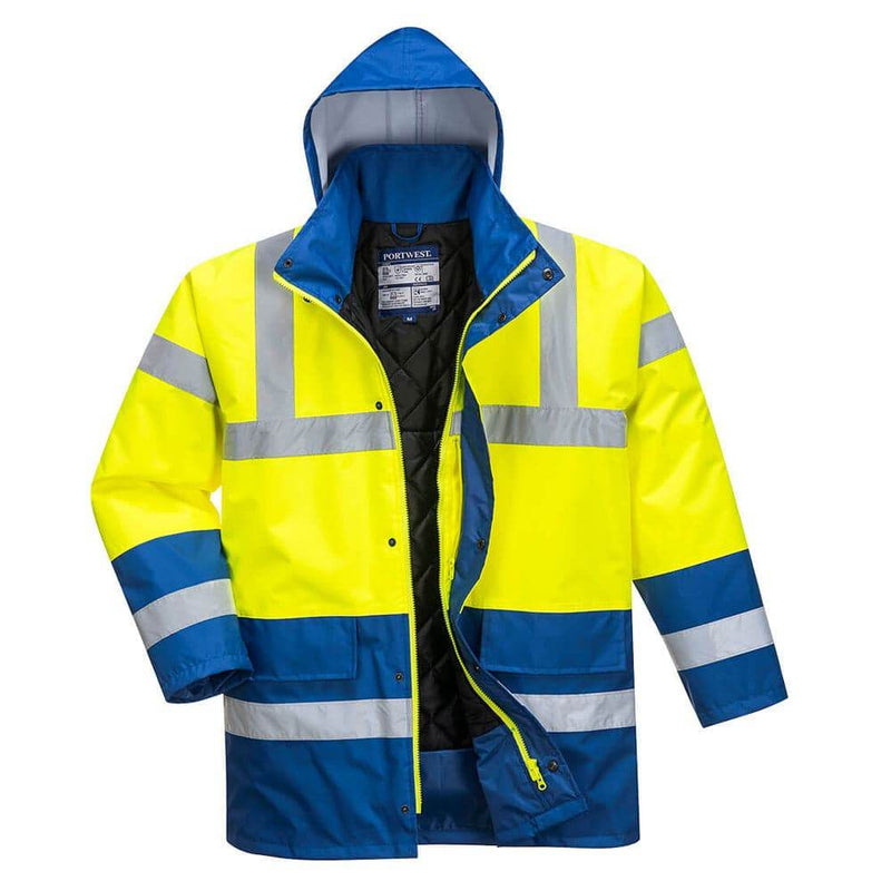 Portwest S466 Hi-Vis Contrast Waterproof Traffic Jacket - HI-VIS JACKETS & COATS