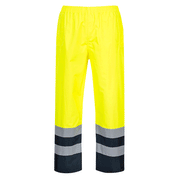 Portwest S486 Hi-Vis Two Tone Waterproof Traffic Trousers Various Colours - HI-VIS TROUSERS