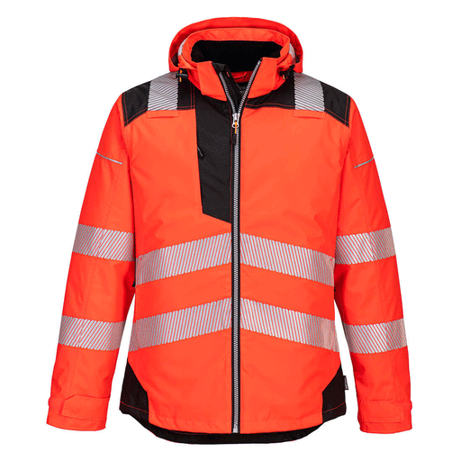 Portwest T400 PW3 Waterproof Hi-Vis Winter Work Jacket - HI-VIS JACKETS & COATS