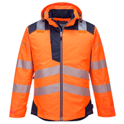 Portwest T400 PW3 Waterproof Hi-Vis Winter Work Jacket - HI-VIS JACKETS & COATS