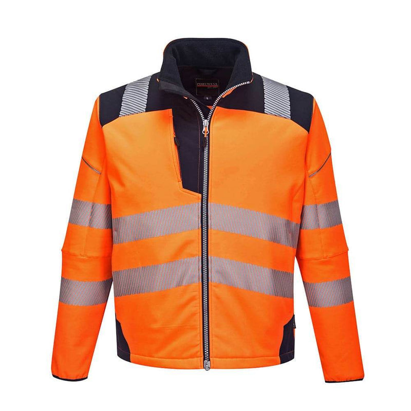 Portwest T402 PW3 Hi-Vis Softshell Jacket, Water Resistant and Breathable - HI-VIS JACKETS & COATS