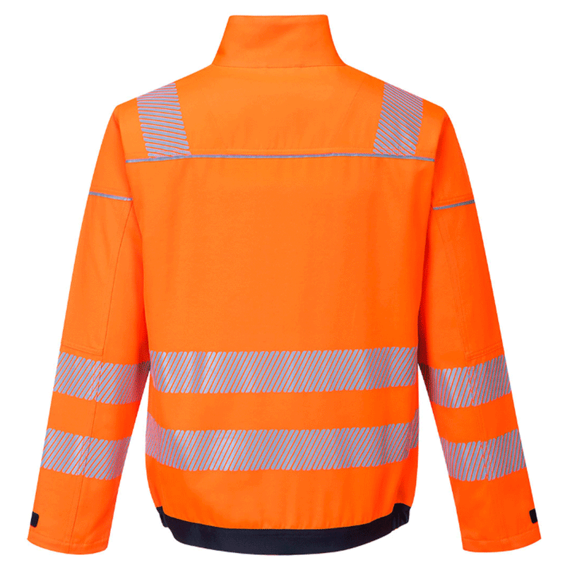 Portwest T500 PW3 Hi-Vis Work Jacket Orange/Navy Small - Apparel & Accessories > Clothing > Outerwear > Coats & Jackets > Windbreakers SALE JACKETS