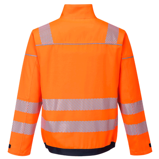 Portwest T500 PW3 Hi-Vis Work Jacket Orange/Navy Small - Apparel & Accessories > Clothing > Outerwear > Coats & Jackets > Windbreakers SALE JACKETS