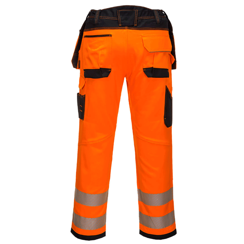 Portwest T501 PW3 Hi-Vis Holster Kneepad Work Trouser Various Colours - HI-VIS TROUSERS
