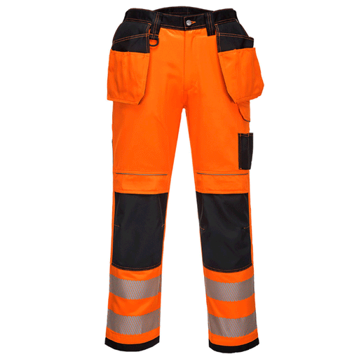 Portwest T501 PW3 Hi-Vis Holster Kneepad Work Trouser Various Colours - HI-VIS TROUSERS