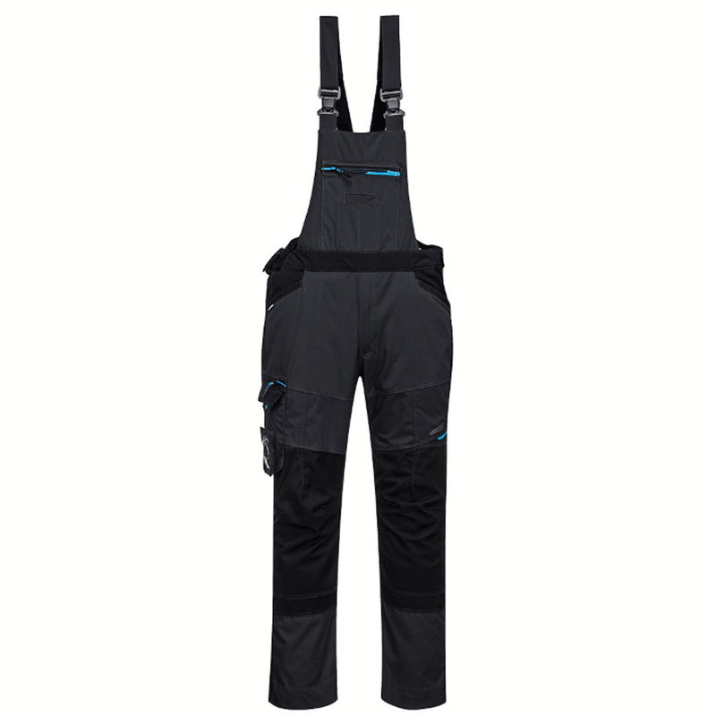 Portwest T704 WX3 Kneepad Work Bib and Brace Various Colours - BIB & BRACE