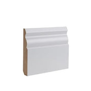White Primed Ulysses Skirting - 145mm x 18mm x 3.6m (Pack of 4) - Doors