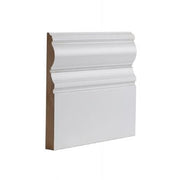 White Primed Victoriana Skirting - 145mm x 18mm x 3.6m (Pack of 4) - Skirting Board