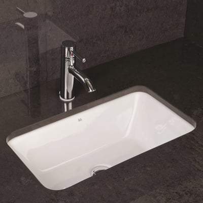 Chameleon Over Counter Wash Basin in Alpine White - Bathrooms