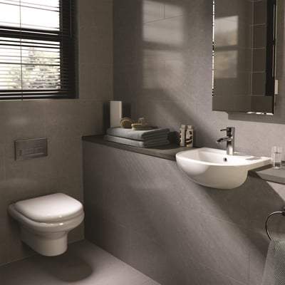 Wall Hung WC Pan in Alpine White - Bathrooms