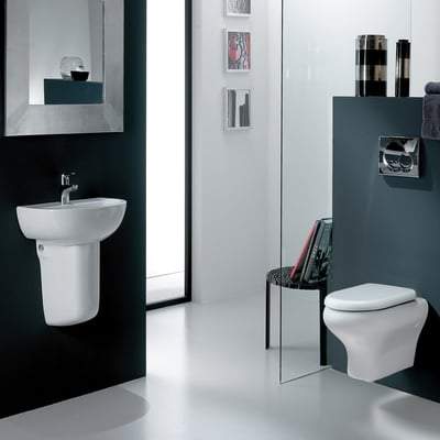 Wall Hung WC Pan in Alpine White - Bathrooms