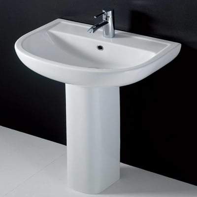 55cm Basin in Alpine White - All Styles - Bathrooms