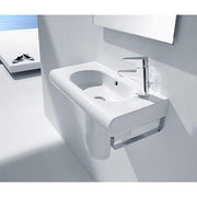 Meridian-N Compact 600mm Wall-Hung Basin 1 Tap Hole - Bathrooms