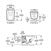 The Gap Wall Hung Toilet Pan - Bathrooms