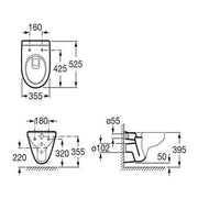 Laura Wall Hung Toilet Pan - Bathrooms