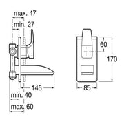Thesis Chrome Built-In Basin Mixer Tap - Bathrooms