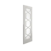 Quartz White Primed Glazed Internal Door - All Sizes -