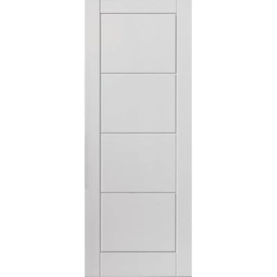 Quattro White Primed Moulded Panel Internal Door - All Sizes -