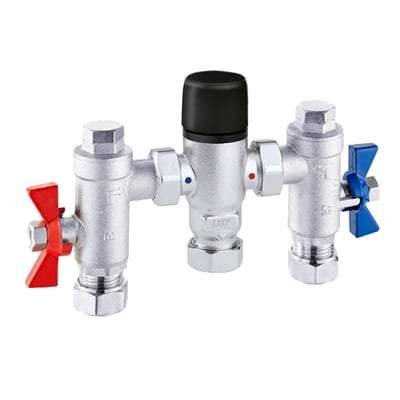Commercial Thermostatic Mixing Valve 22mm - Bathrooms