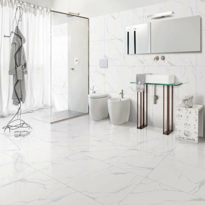 Classic Carrara Grey (Honed Finish) - All Sizes - Tiles