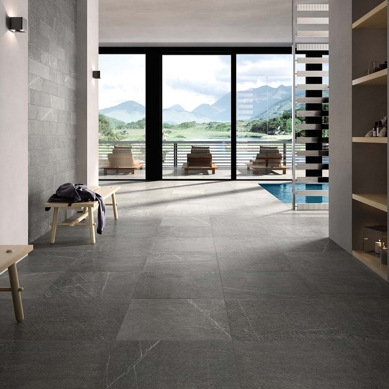 Shine Stone Dark Grey - All Sizes - Tiles
