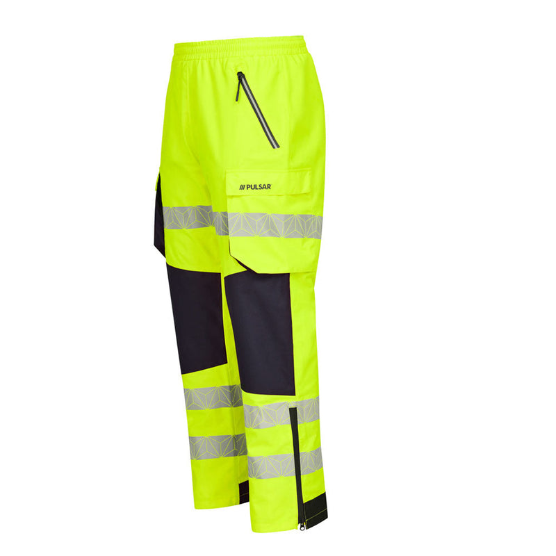 PULSAR RCT802 / RCT803 React GRS Waterproof Hi-Vis Overtrouser - Apparel & Accessories > Clothing > Outerwear > Rain Pants HI-VIS TROUSERS