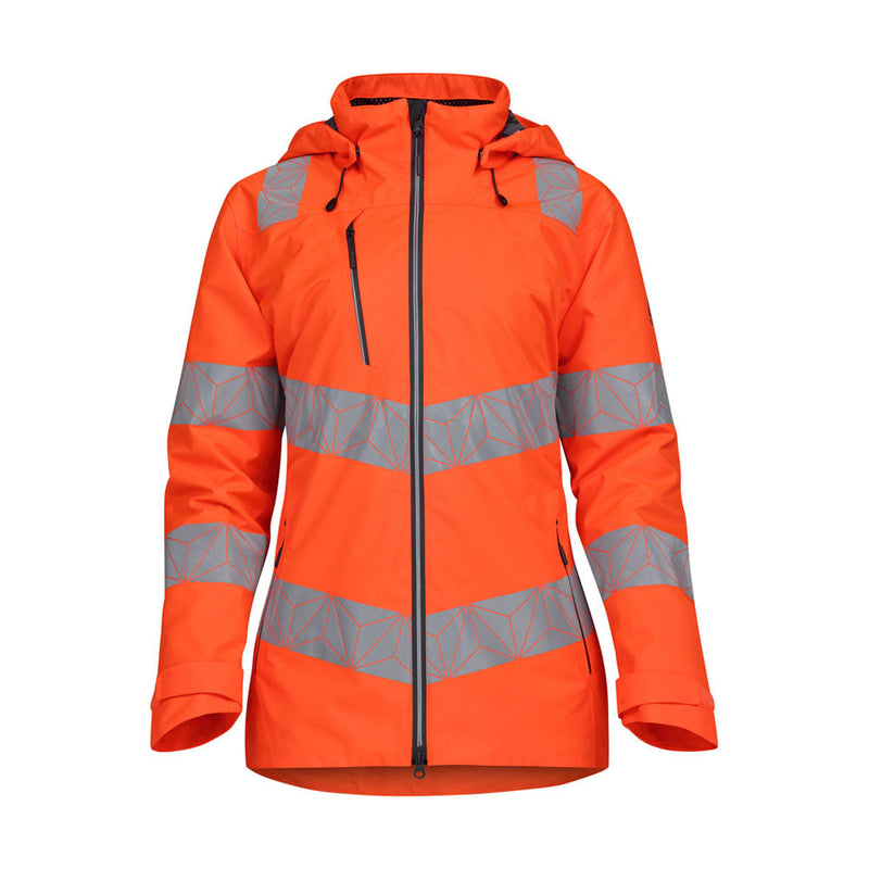 PULSAR® RCT850 / RCT851 React GRS Women's Waterproof Breathable Hi-Vis Shell Jacket - Apparel & Accessories > Clothing > Outerwear > Coats & Jackets > Rain Coats WOMENS HI-VIS CLOTHING