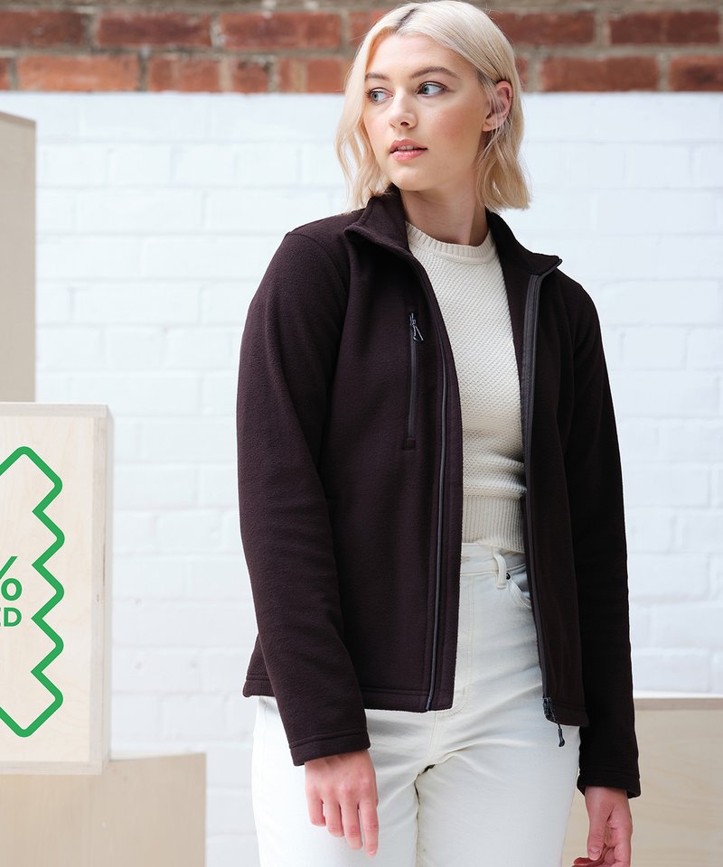Womens Honestly Made Recycled Full Zip Fleece