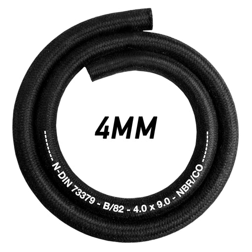 Rubber Reinforced with a Heat Resistant Textile Braid 4mm/8mm - Vehicles & Parts > Vehicle Parts & Accessories > Motor Vehicle Parts > Motor Vehicle Fuel Systems > Fuel Lines Tech Hose & Fittings