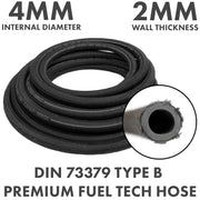 Rubber Reinforced with a Heat Resistant Textile Braid 4mm/8mm - Vehicles & Parts > Vehicle Parts & Accessories > Motor Vehicle Parts > Motor Vehicle Fuel Systems > Fuel Lines Tech Hose & Fittings