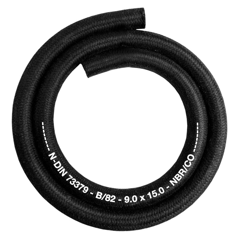 Rubber Reinforced with a Heat Resistant Textile Braid 9mm/15mm - Vehicles & Parts > Vehicle Parts & Accessories > Motor Vehicle Parts > Motor Vehicle Fuel Systems > Fuel Lines Tech Hose & Fittings