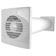 Through Wall Ventilation Kit RICO Timer Switch Fan with White External Vent - OTHER