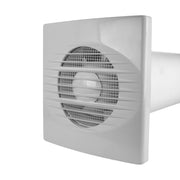 Through Wall Ventilation Kit RICO Timer Switch Fan with White External Vent - OTHER
