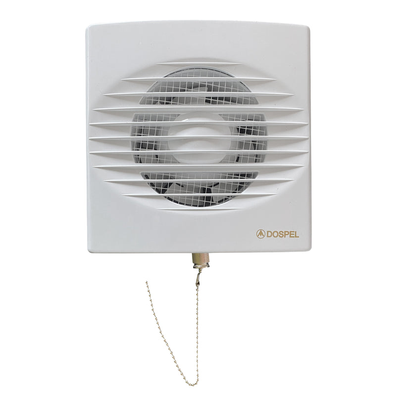 Through Wall Ventilation Kit RICO Pull-Cord Switch Fan with Brown External Vent -