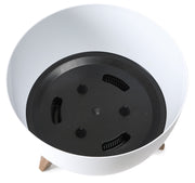 Roma Bowl Pot with Legs, Insert and Hole with Plug 240mm White - Home & Garden > Lawn & Garden > Gardening > Pots & Planters > Pots Planting