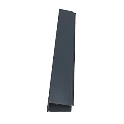 PVC Roof Sheet End Closure (25mm) 2.1m - Anthracite Grey