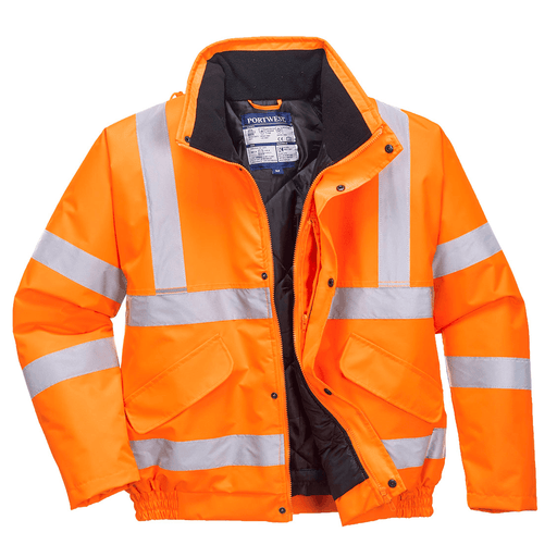 Portwest RT32 Hi-Vis Winter Waterproof Bomber Jacket - HI-VIS JACKETS & COATS