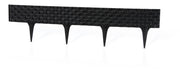 Lawn Edging, Plastic Palisade Rattan Effect, 2.4m, Black - Home & Garden > Lawn & Garden Garden tools & Accesories