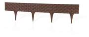 Lawn Edging, Plastic Palisade Rattan Effect, 2.4m, Brown - Home & Garden > Lawn & Garden Garden tools & Accesories