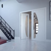 Ravello White Primed Glazed Internal Door - All Sizes - Doors