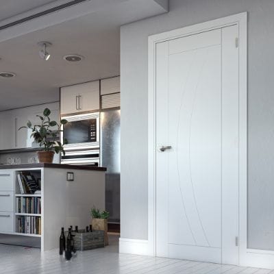 Ravello White Primed Internal Fire Door FD30 - All Sizes -