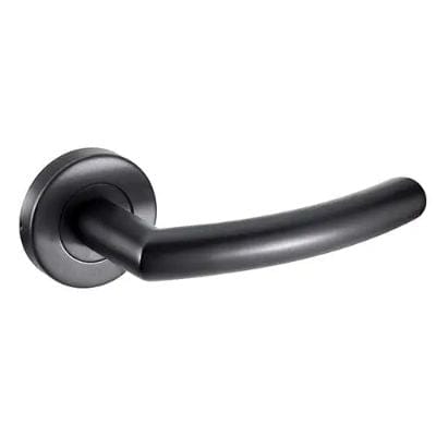 Raven Latch Pack Door Handle - Matt Black -