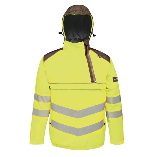 Regatta TRA316 Tactival Hi-Vis Hooded Waterproof Bomber Jacket - HI-VIS JACKETS & COATS