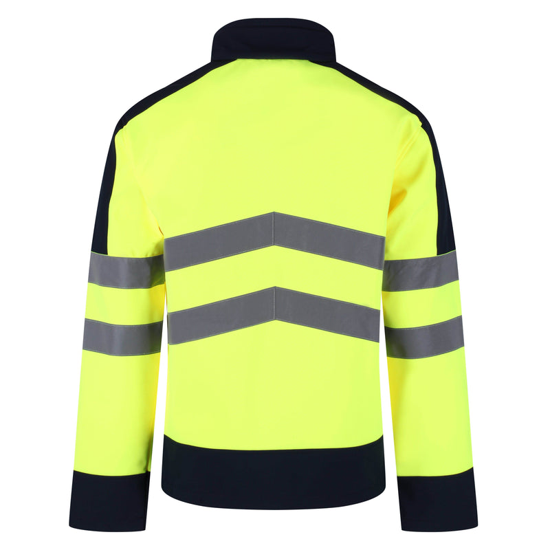 Regatta TRA625 Pro 3 Layer Breathable Hi-Vis Softshell Jacket Various Colours - HI-VIS JACKETS & COATS