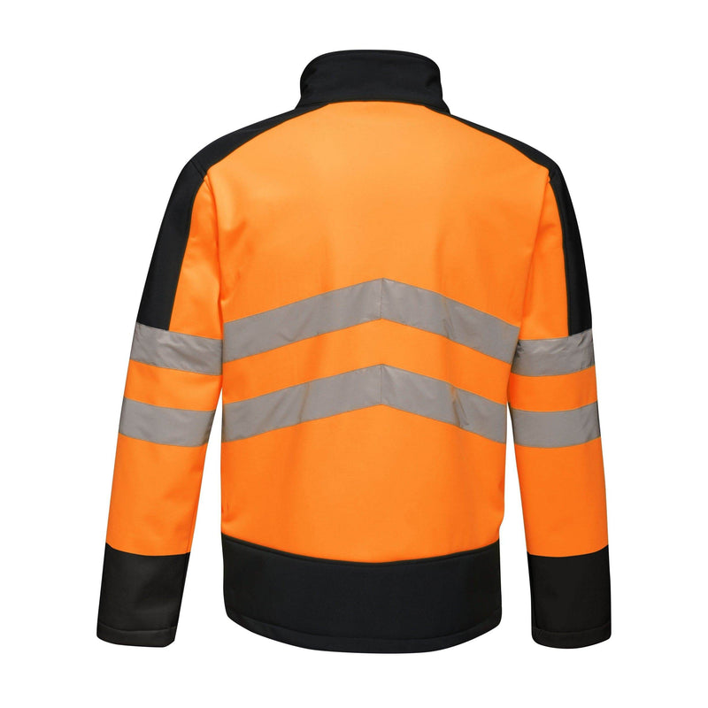 Regatta TRA625 Pro 3 Layer Breathable Hi-Vis Softshell Jacket Various Colours - HI-VIS JACKETS & COATS