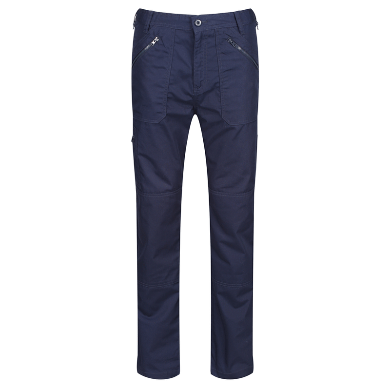 Regatta TRJ170 Multi Pocket Water-Repellent Work Trouser Navy Blue - CARGO & COMBAT TROUSERS